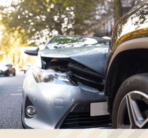 Car crash close up
