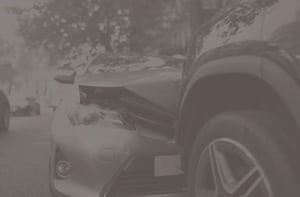Car crash close up